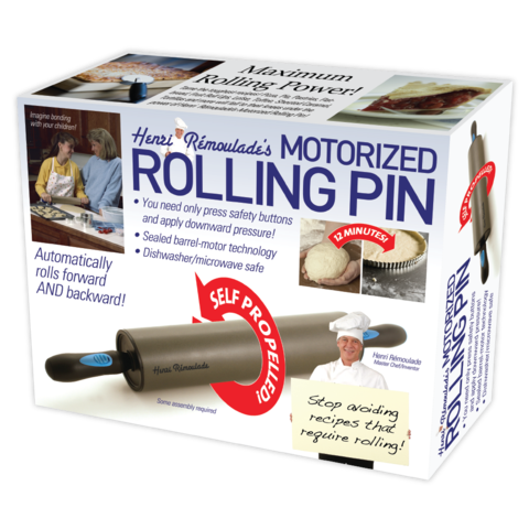 "Motorized Rolling Pin" Prank Gift Box