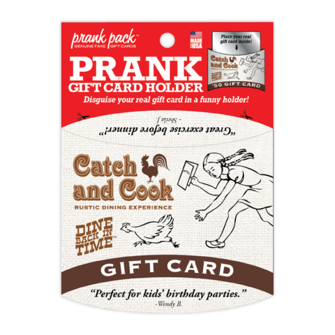 "Catch N' Cook" Gift Card Holder