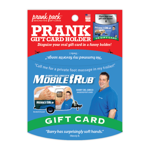 "Mobile Rub" Gift Card Holder