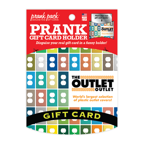 "Outlet Outlet" Gift Card Holder